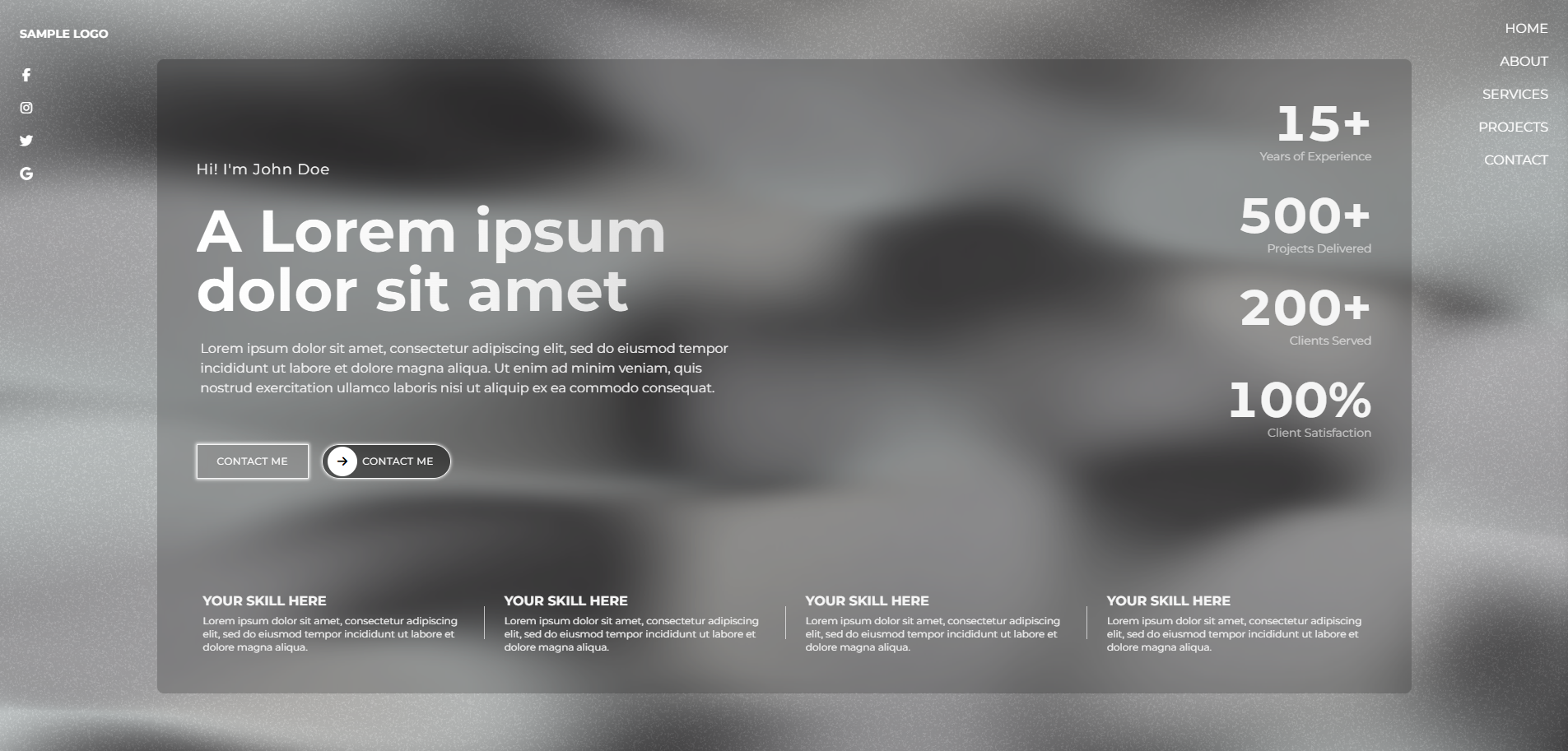 Screenshot of Modern Template V2